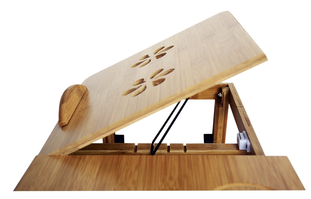 Deluxe bamboo laptop online table
