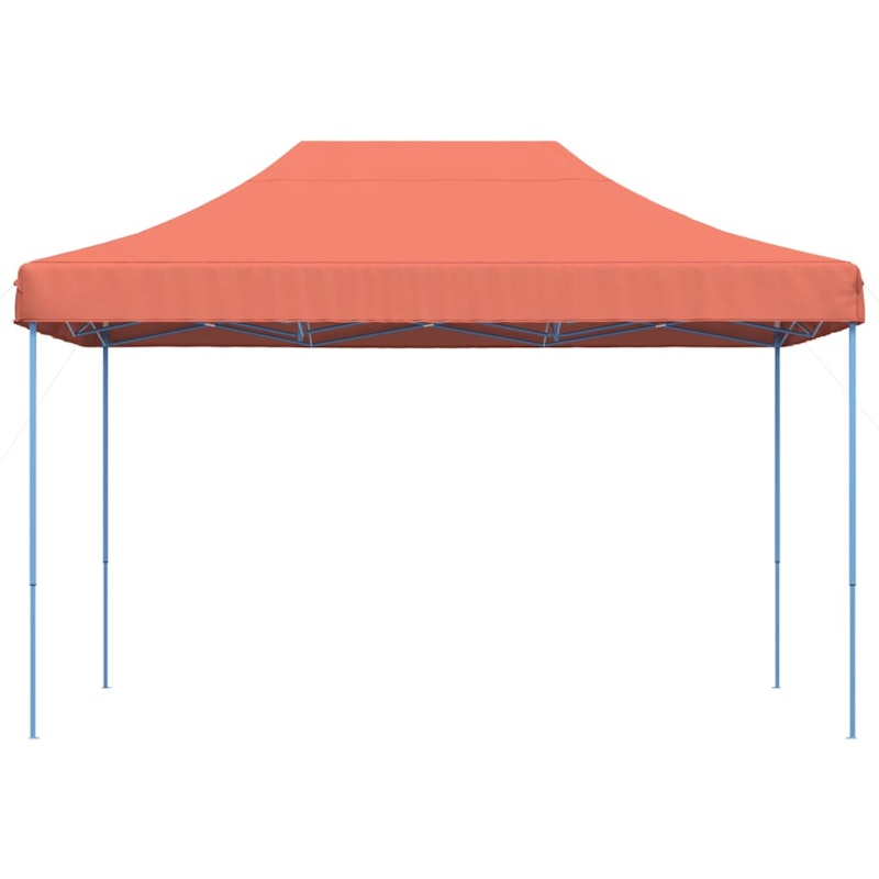 vidaXL Foldable Party Tent Pop-Up Terracotta 410x279x315 cm image number null