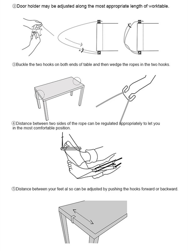 NNEOBA Portable Foot Hammock image number null