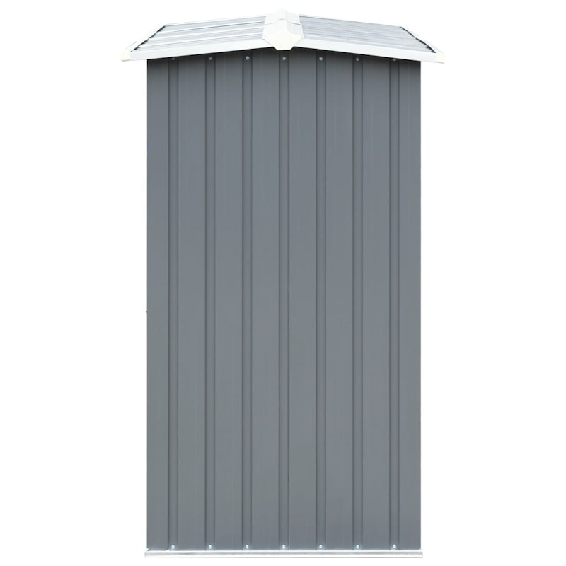 NNEVL Garden Log Storage Shed Galvanised Steel 330x92x153 cm Grey image number null