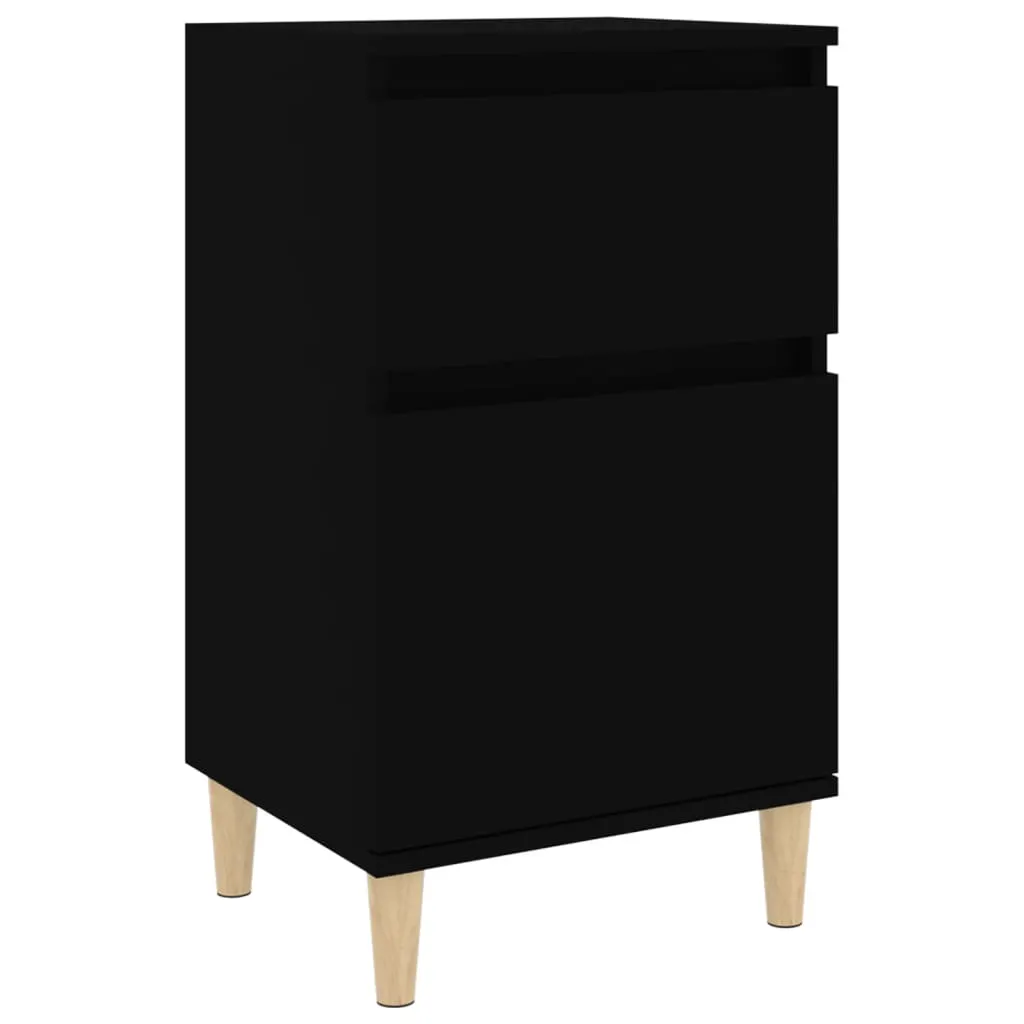 Bedside Cabinet Black 40x35x70 cm 819694 Bedside Cabinet Black 40x35x70 cm 819694
