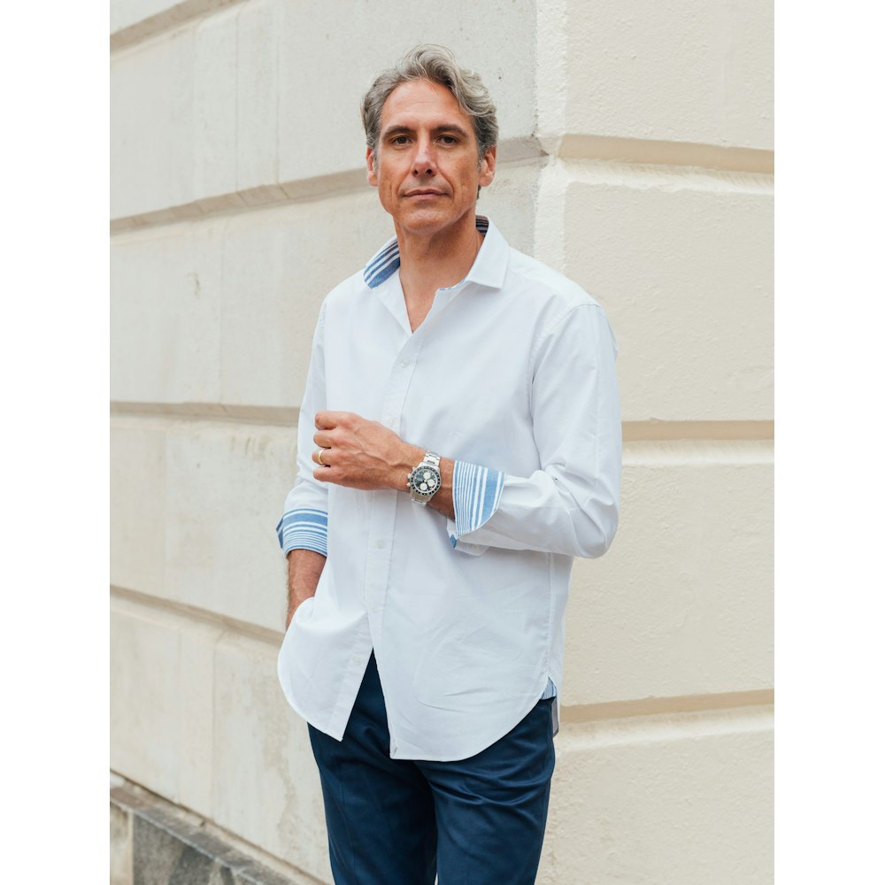 Koy Clothing Mombasa White Organic Oxford Shirt