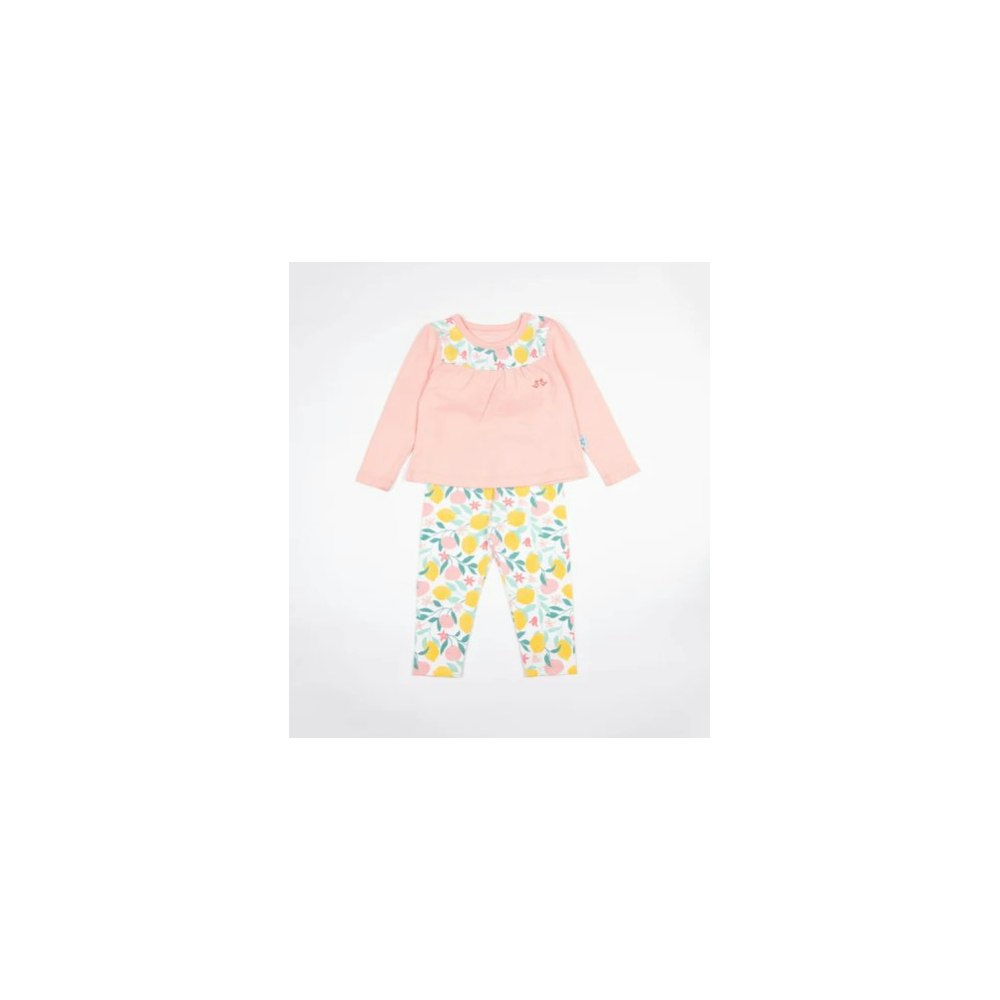 Luca and Rosa Lemon Grove Girls Jersey Pyjamas In Organic Cotton