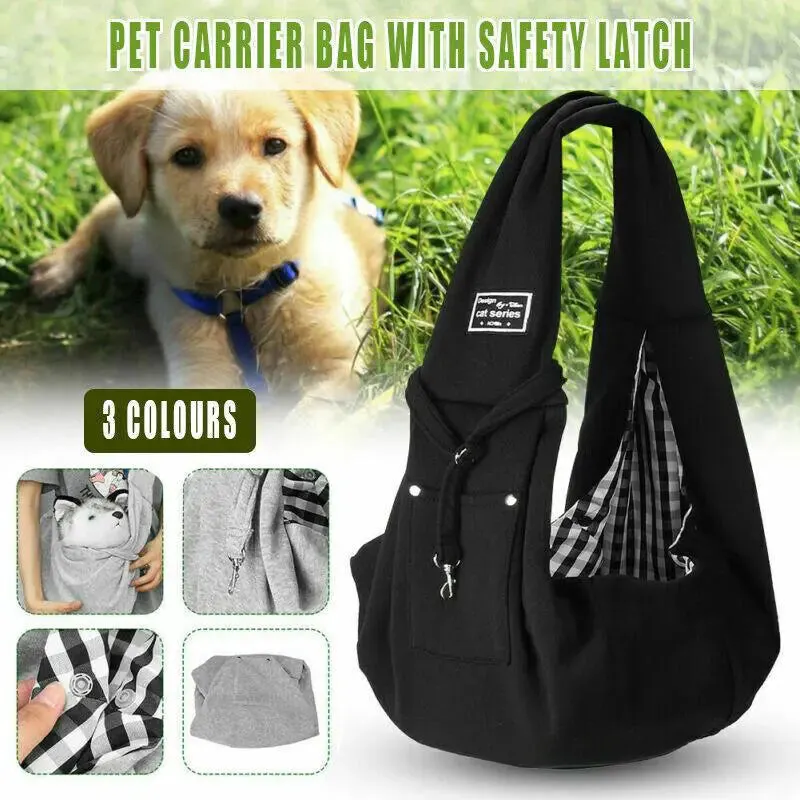 Portable Pet Sling Carrier Shoulder Bag for Small Dogs and Cats Travel Outdoor
