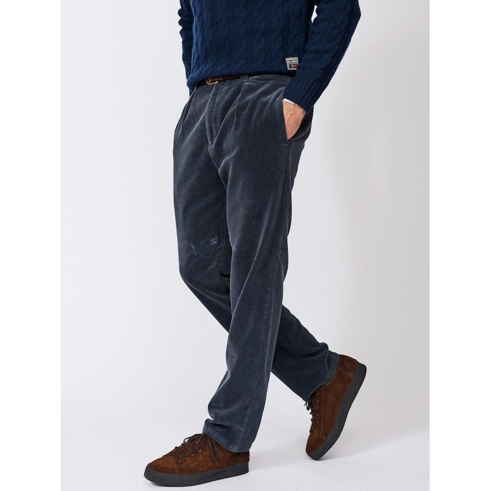 Aubin Barrowby Cord Trouser - Navy