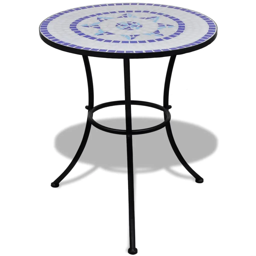 Bistro Table Blue and White 60 cm Mosaic 41530 Bistro Table Blue and White 60 cm Mosaic 41530