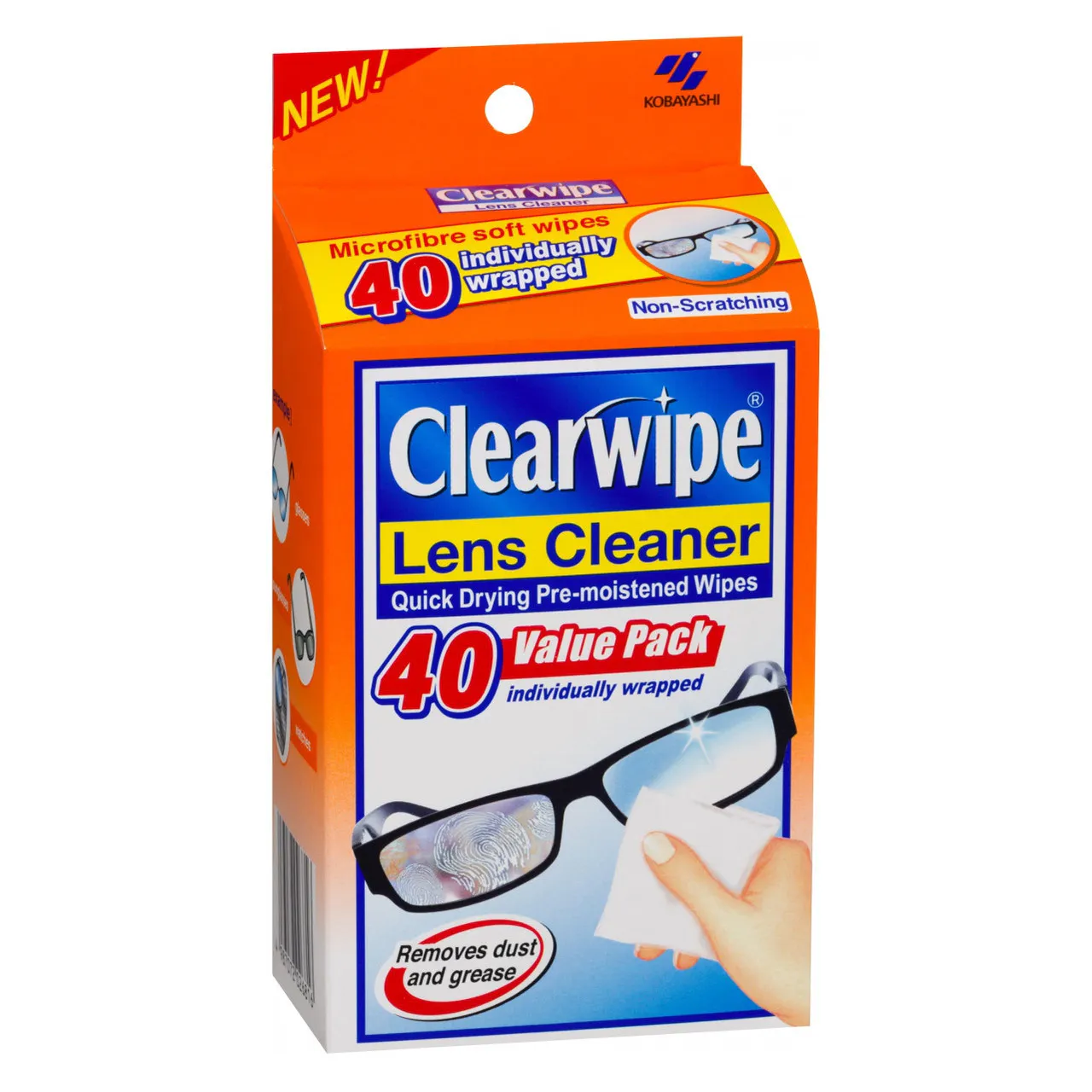 Clearwipe Lens Cleaner 40 Wipes