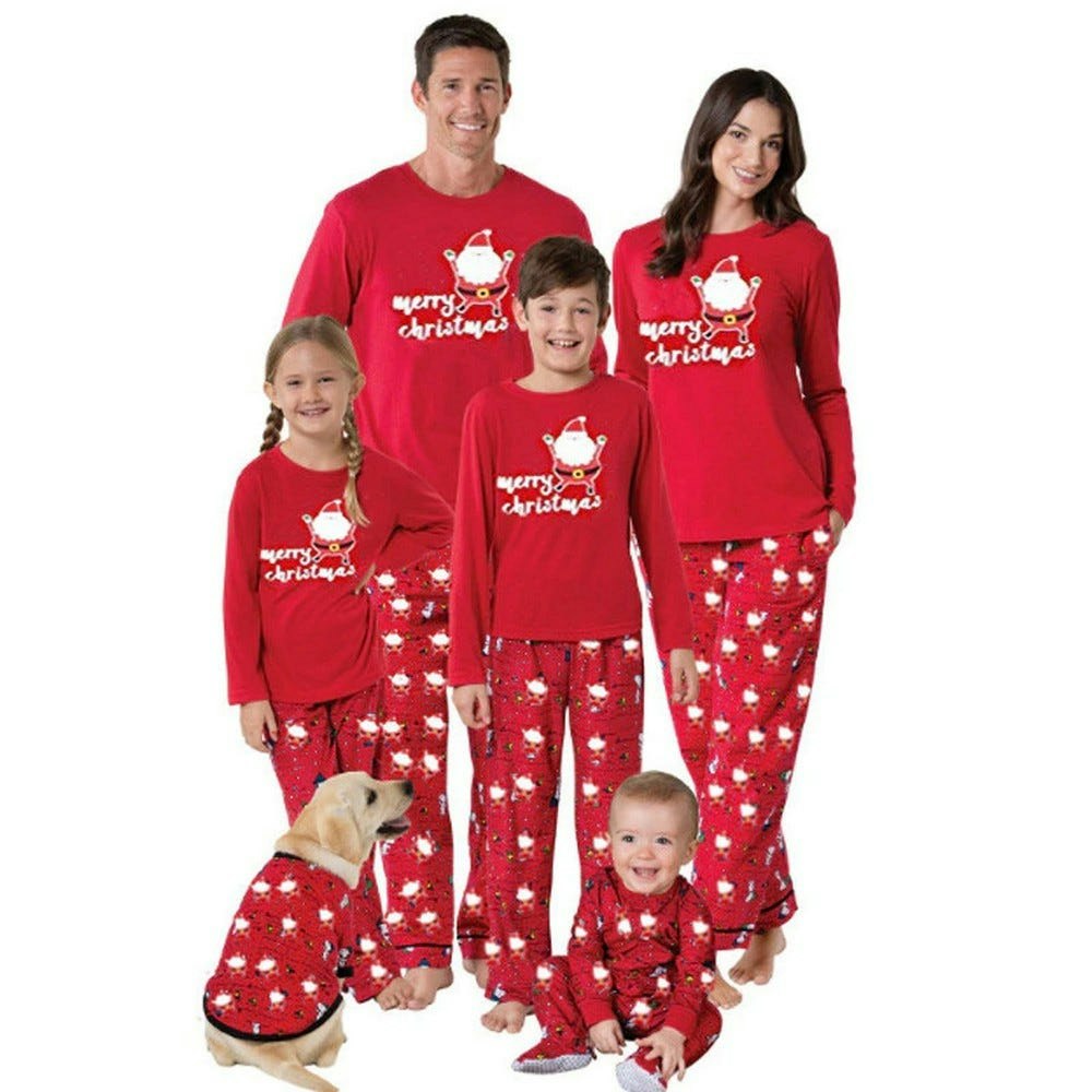 Happy Santa Merry Christmas Family Pyjamas Set