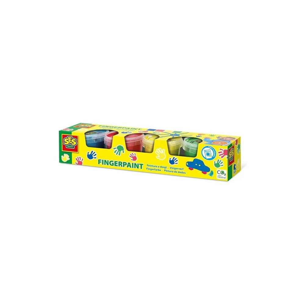 SES Creative Fingerpaint 4 Primary Colours X 110ml