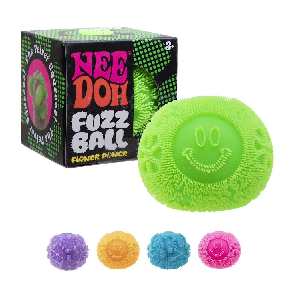 Schylling Fuzz Ball Flower Power Needoh