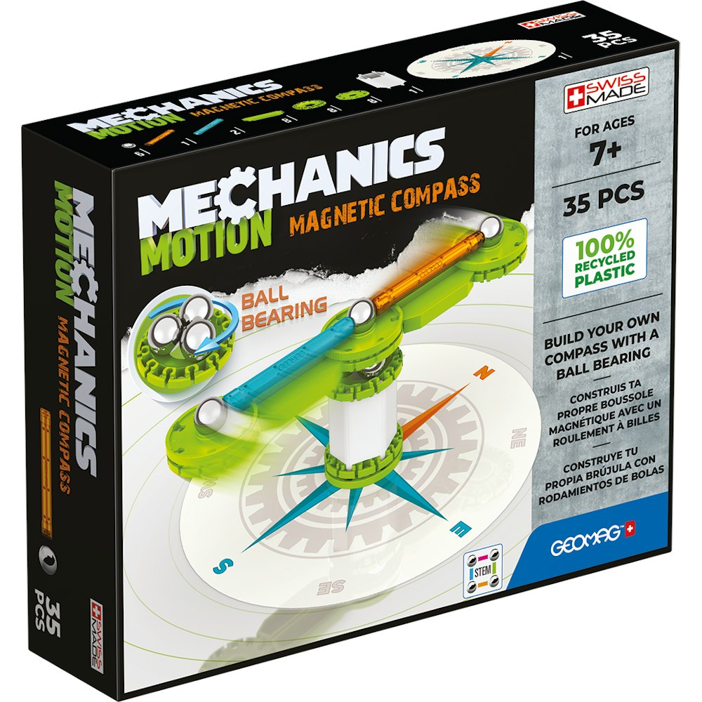 Geomag Mechanics Gravity Motion Magnetic Compass - 35 Pieces
