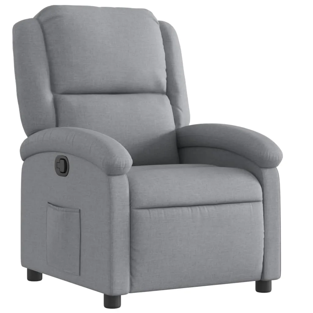 Recliner Chair Light Grey Fabric 3205412 Recliner Chair Light Grey Fabric 3205412