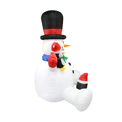 NNEOBA Christmas Inflatable Snowman with Cute Penguins NNEOBA Christmas Inflatable Snowman with Cute Penguins