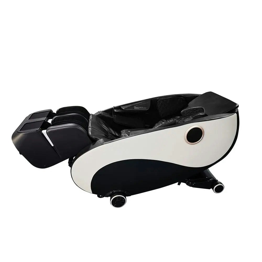 Mason Taylor A01 140cm SL Track 3D Electric Massage Chair Recliner SL Track Shiatsu Massager - White&Black