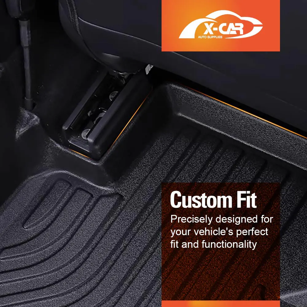 3D Floor Mats for Mitsubishi Pajero 2006-2022 Heavy Duty All Weather Car Waterproof Interior Protection Liner Set