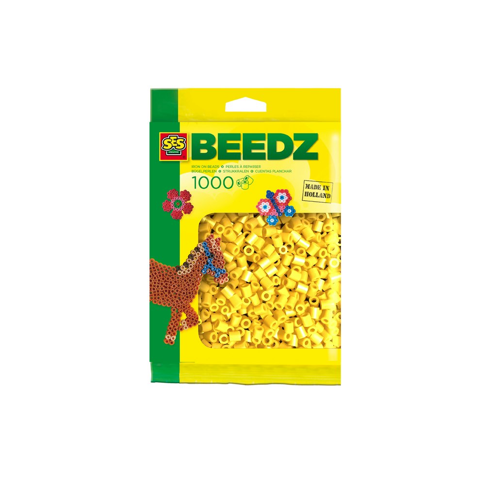 SES Creative Iron On Beads 1000 Yellow