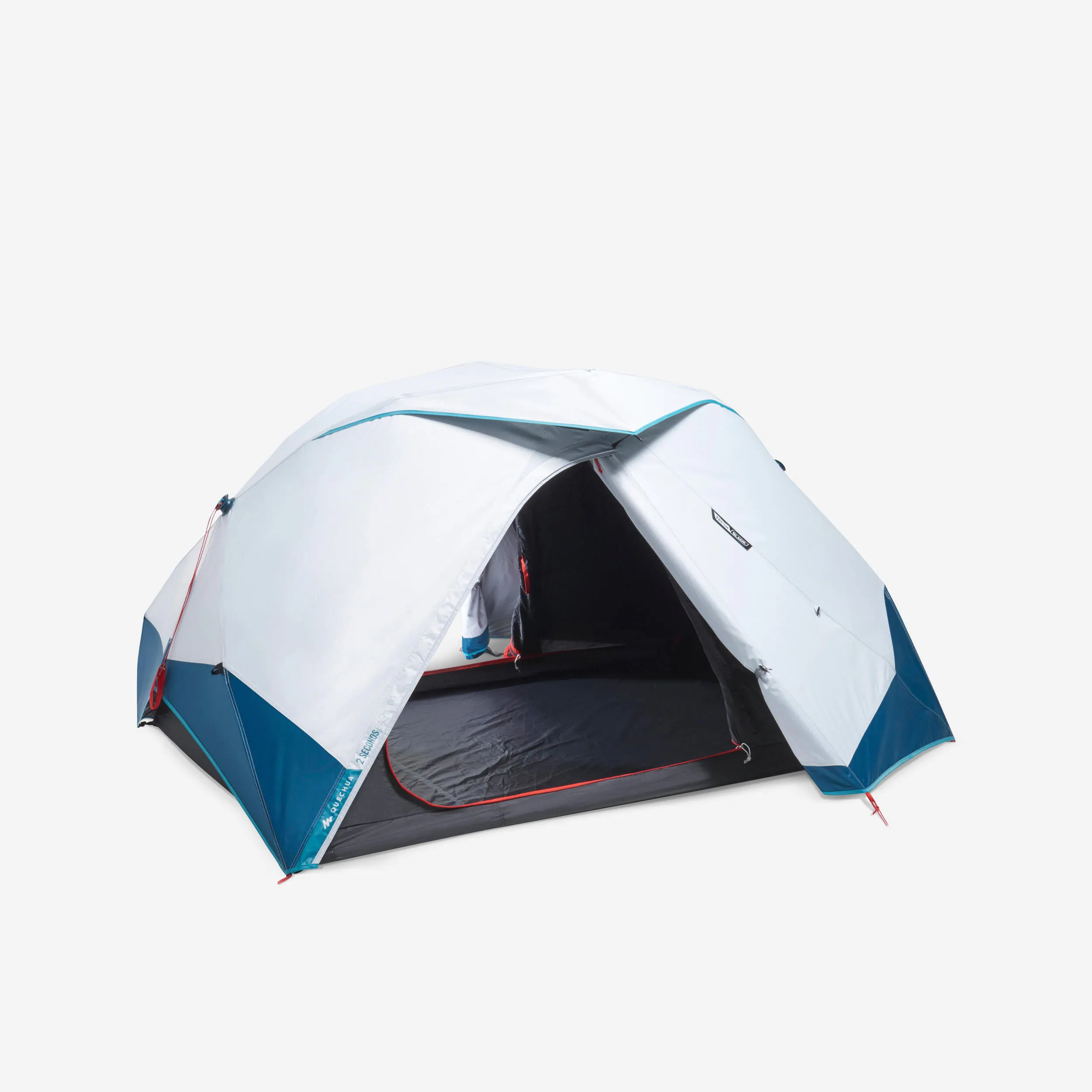 Decathlon | Pop Up Camping Tent 2 Person - 2 Seconds Easy Fresh & Black