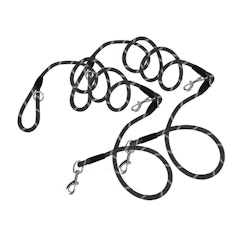 SOGA 2X 220cm Multifunction Hands-Free Rope Pet Cat Dog Puppy Double Ended Leash for Walking Training Tracking Obedience Black SOGA 2X 220cm Multifunction Hands-Free Rope Pet Cat Dog Puppy Double Ended Leash for Walking Training Tracking Obedience Black