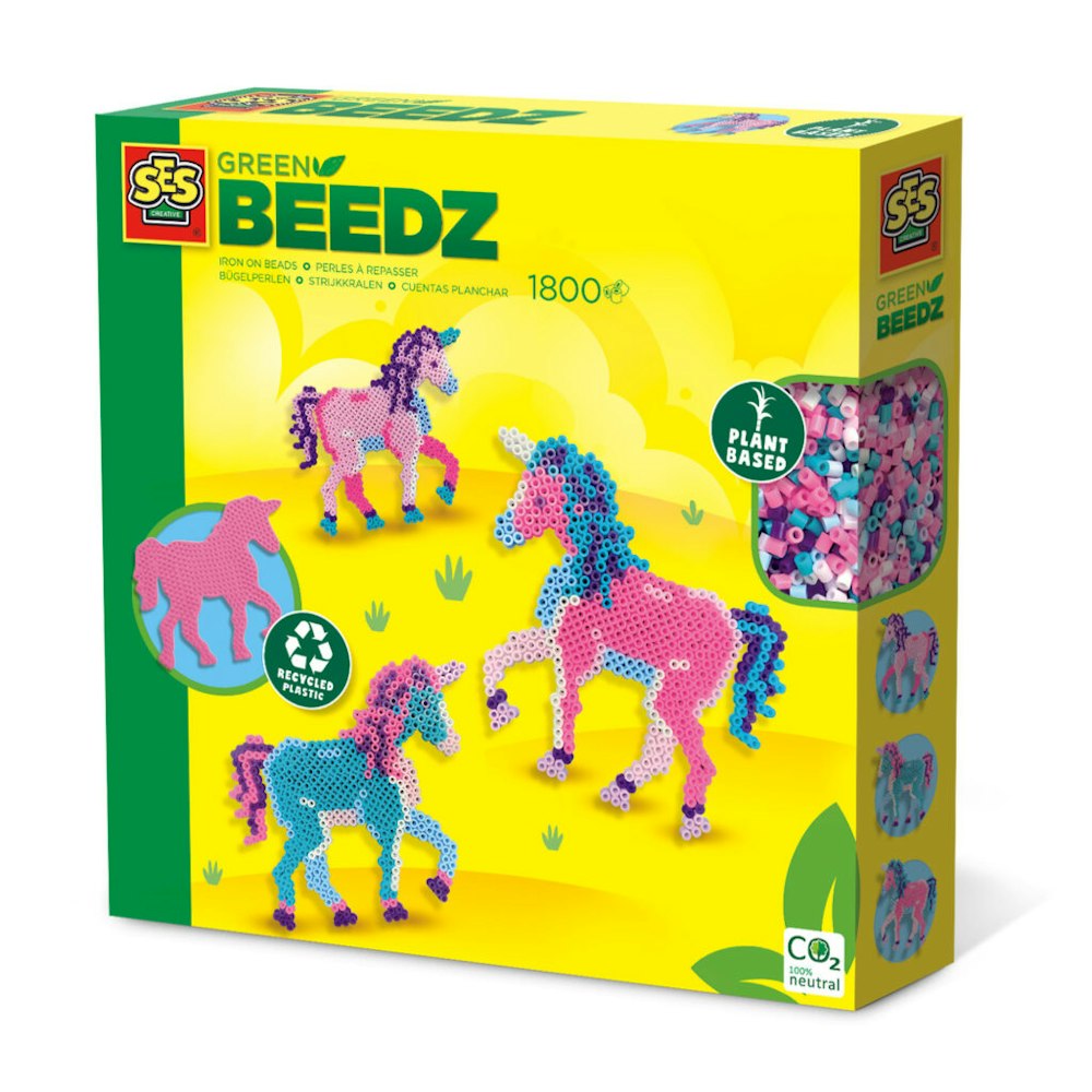 SES Creative Green Beedz - Iron On Beads Set Unicorn