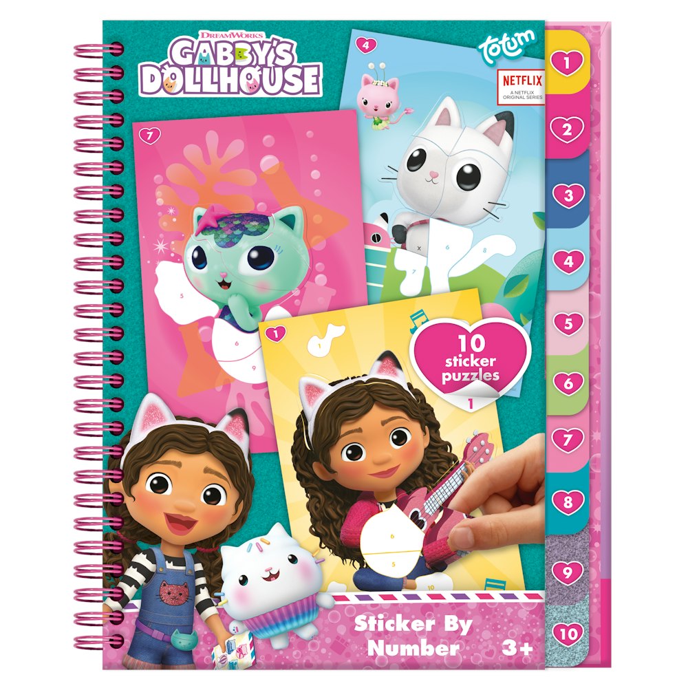 Totum Gabby Dollhouse Sticker By Number Book - April