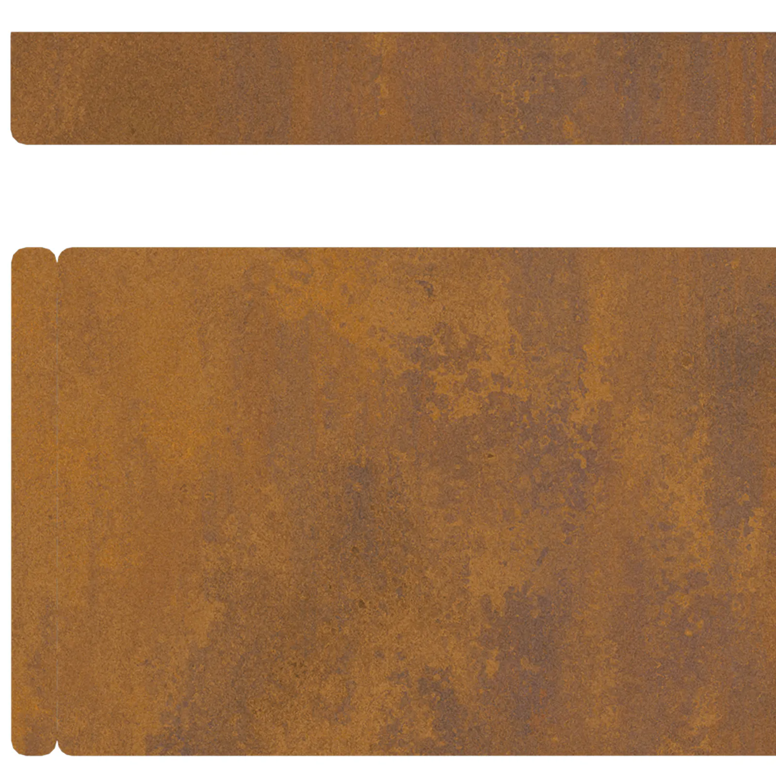 Garden Lawn Edging Rusty 450 x 10 cm Weathering steel 868020