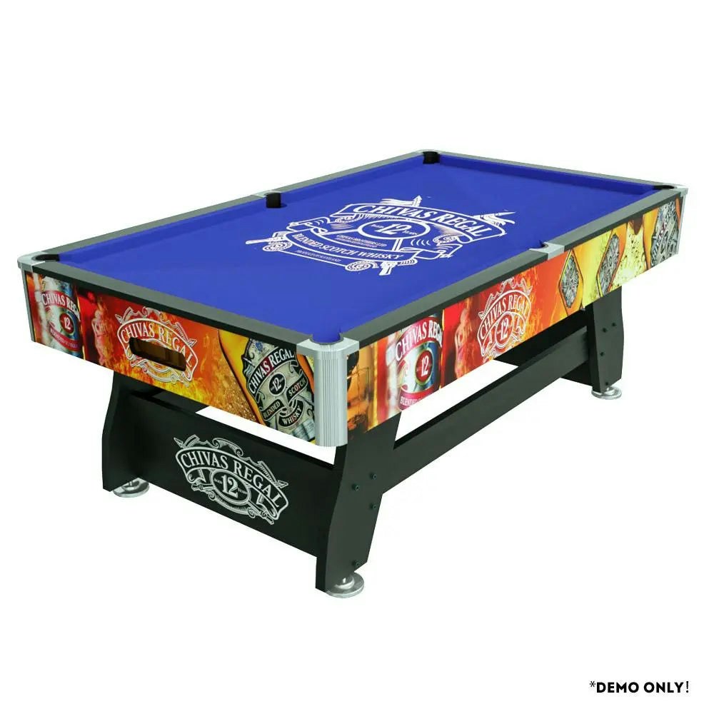 MACE CR Logo 8FT MDF Black Pool Snooker Billiards Table Free Accessory