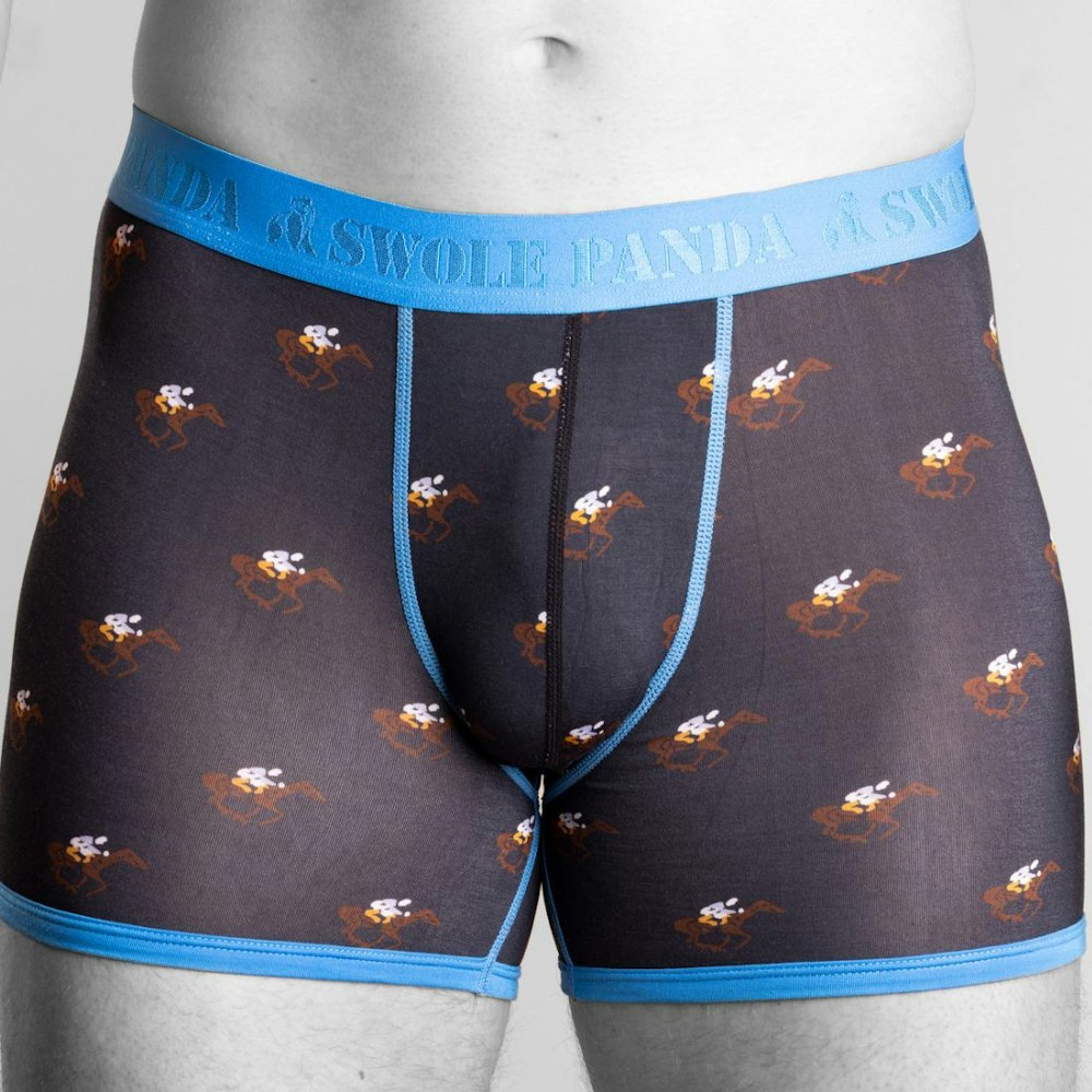 Swole Panda Bamboo Boxers - Racehorses
