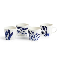 Royal Doulton Pacific 10th Anniversary 4 Piece Mug Set 400ml Royal Doulton Pacific 10th Anniversary 4 Piece Mug Set 400ml