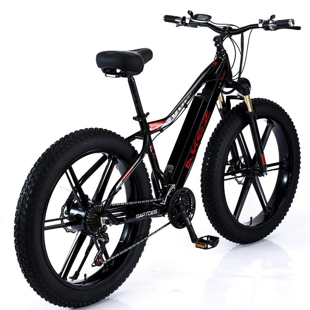 AKEZ 750W 48V ML1P Snow Bicycle 26 inches Beach Electric Bike Motorized eBike Battery