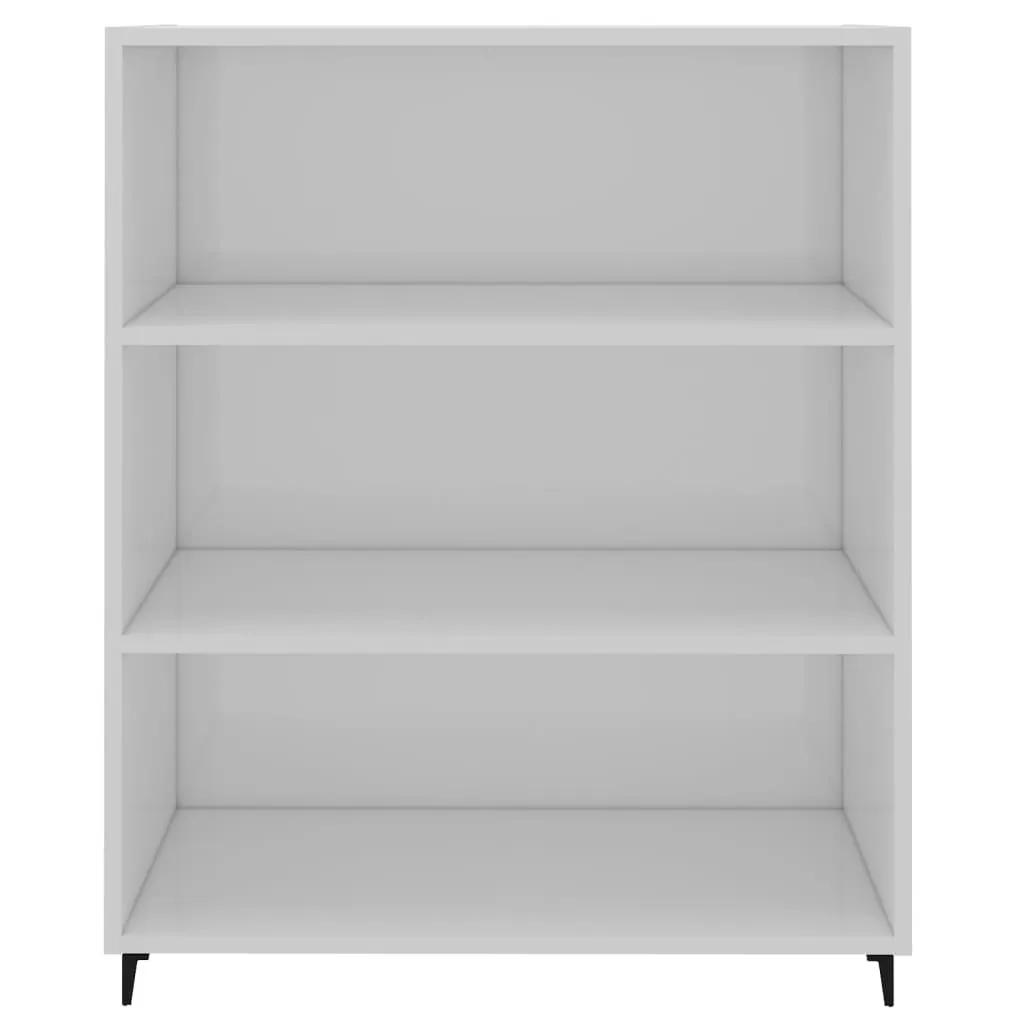 Sideboard High Gloss White 69.5x32.5x90 cm Engineered Wood 812255