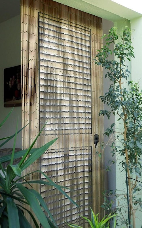 Deluxe Handmade Bamboo Door Curtain Room Divider Strands (90cm x 200cm) - Door Pattern image number null