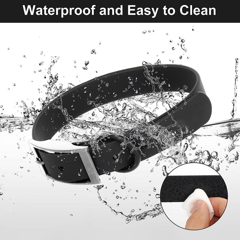 PVC Dog Collar Working Dog Kennels Waterproof Soft Adjustable for Pets M Size