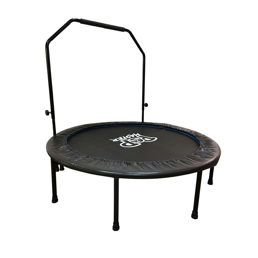 Pop Master 48inch Trampoline Circle Foldable Fitness Rebounder w/ Adjustable Handle Bar