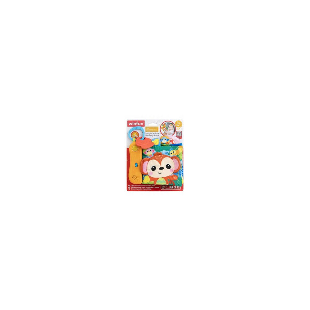 Winfun Jungle Animals Sensory Book
