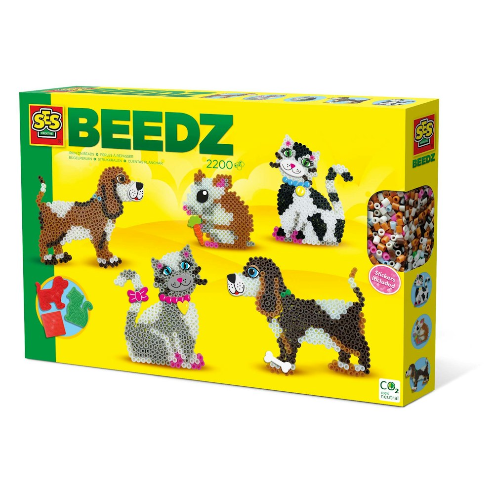 SES Creative Iron On Beads - Pets