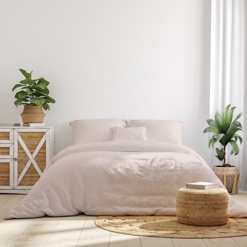 Royal Comfort 1000 Thread Count Bamboo Cotton Sheet and Quilt Cover Complete Set - King - Blush Royal Comfort 1000 Thread Count Bamboo Cotton Sheet and Quilt Cover Complete Set - King - Blush