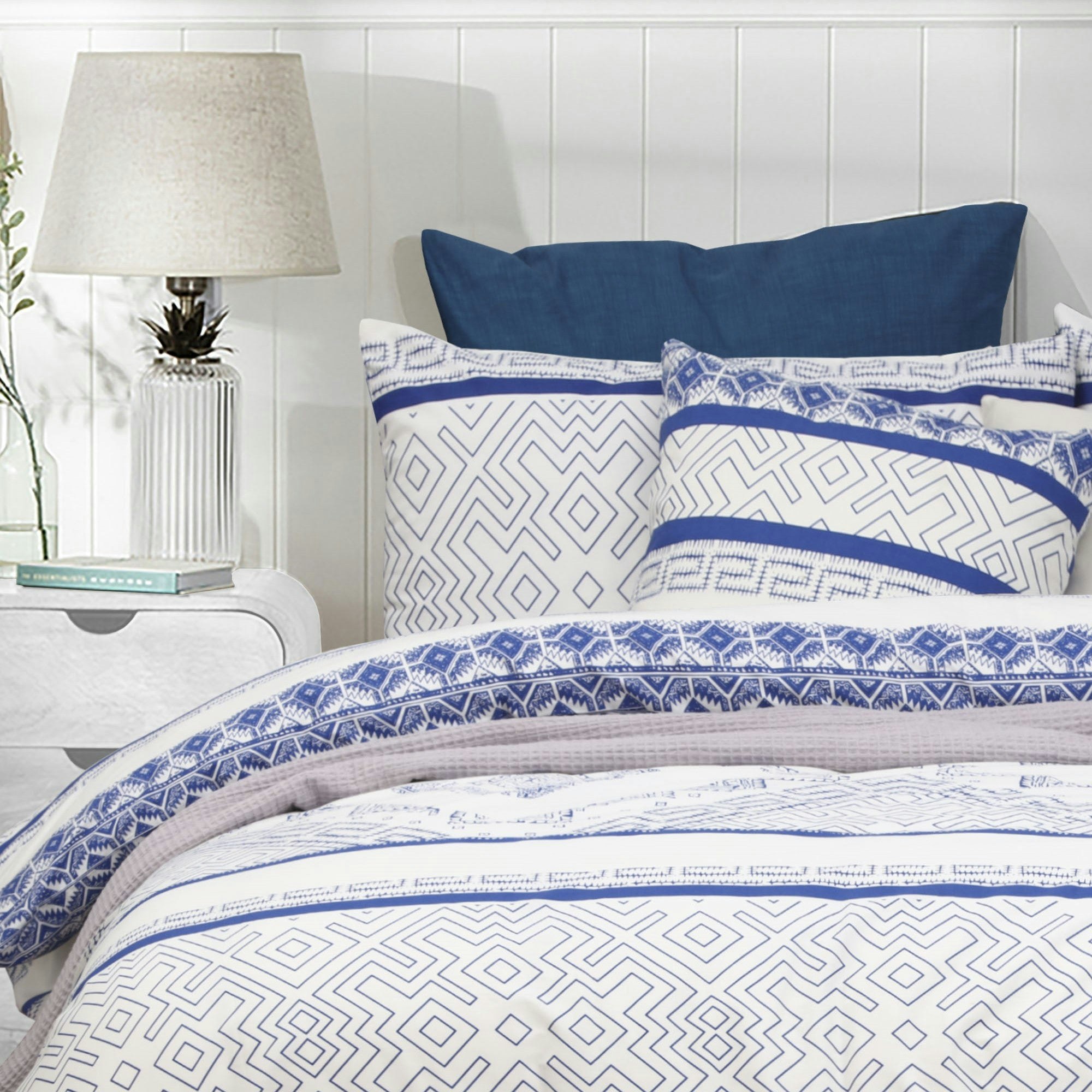 Island Serenity Quilt Cover Set– Lightweight Warmth with a Polished Look | Pure Cotton