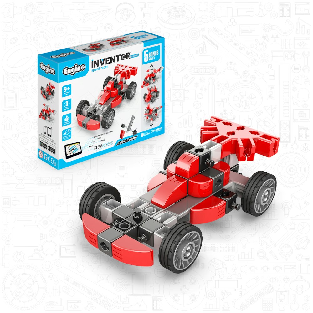 Engino Engino Inventor Mechanics: Speed Racer Set (5+ Models)