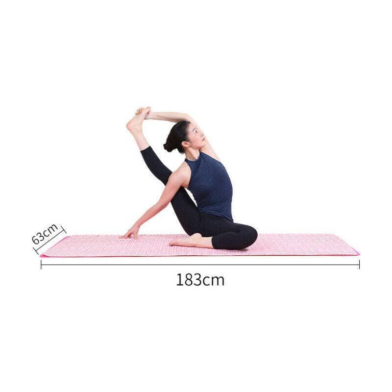 Non Slip Yoga Towel Mat Microfiber Fitness Gym Exercise Blanket with Carry Bag