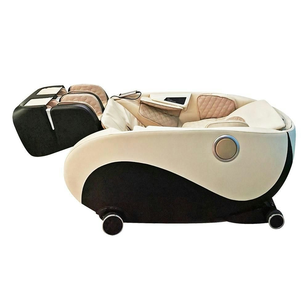 Mason Taylor A01 140cm SL Track 3D Electric Massage Chair Shiatsu Massager Zero Gravity - Beige&Black