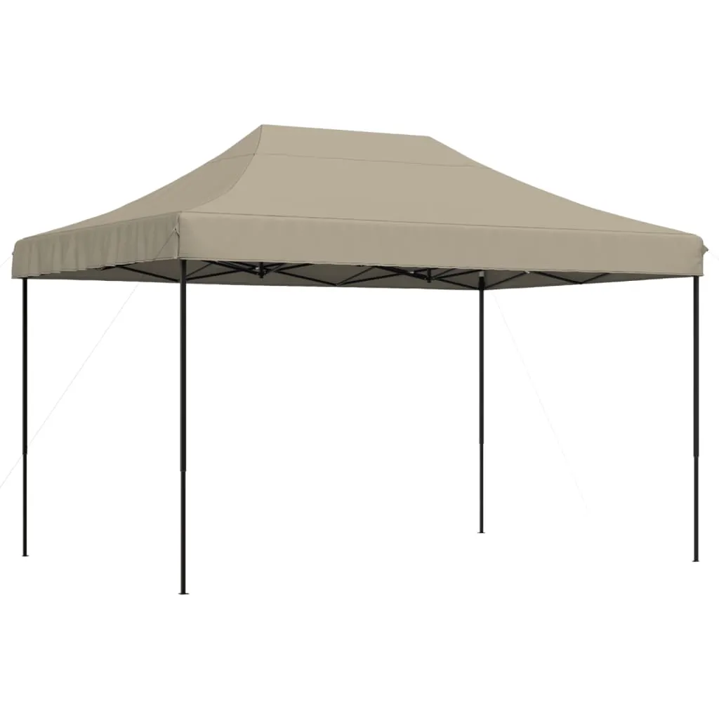 Foldable Party Tent Pop-Up Taupe 410x279x315 cm 4005010 Foldable Party Tent Pop-Up Taupe 410x279x315 cm 4005010