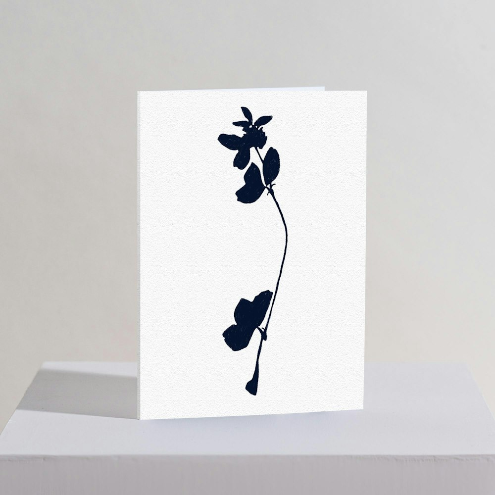 Verity Burton Clover Shadow Greetings Card