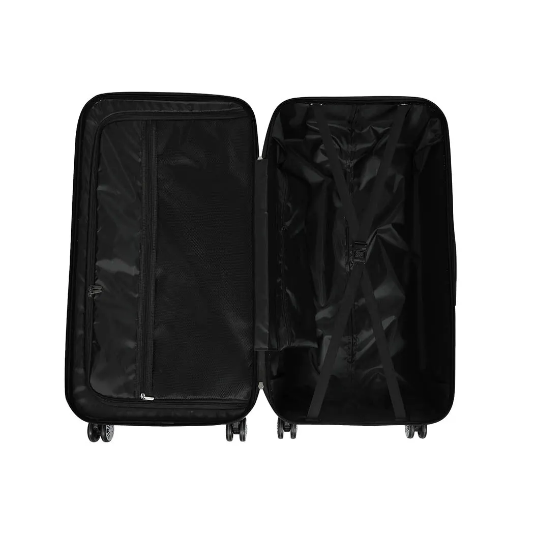 Slimbridge 30" Trunk Luggage Travel Suitcase Travelling Large TSA 4 Wheels White