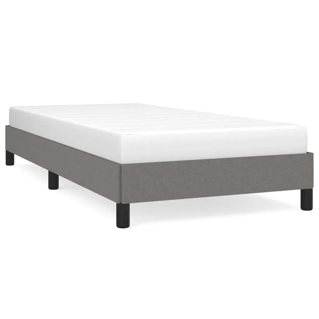 Bed Frame Dark Grey 106x203 cm King Single Size Fabric 355753 Bed Frame Dark Grey 106x203 cm King Single Size Fabric 355753