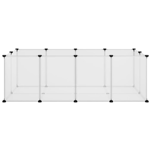 vidaXL Small Animal Cage Transparent 144x74x46.5 cm PP and Steel vidaXL Small Animal Cage Transparent 144x74x46.5 cm PP and Steel