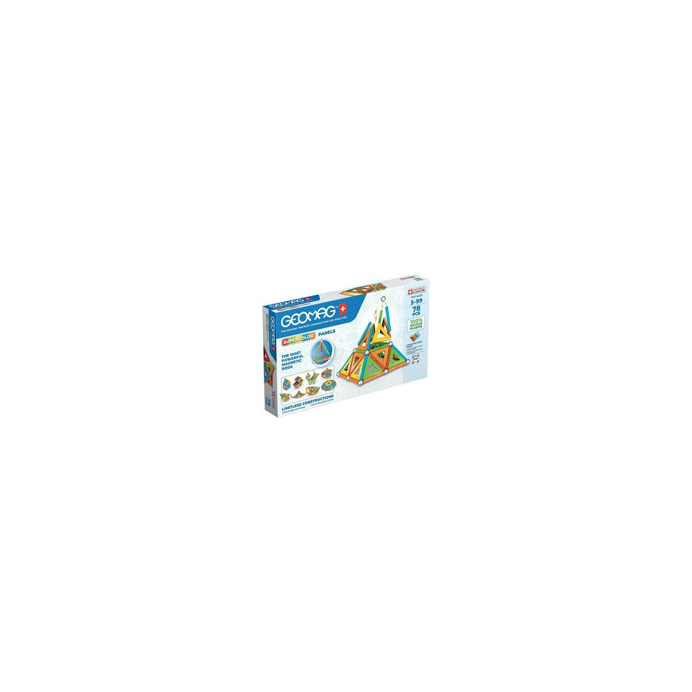 Geomag Geomag Supercolor Panels Recycled 78 Pcs