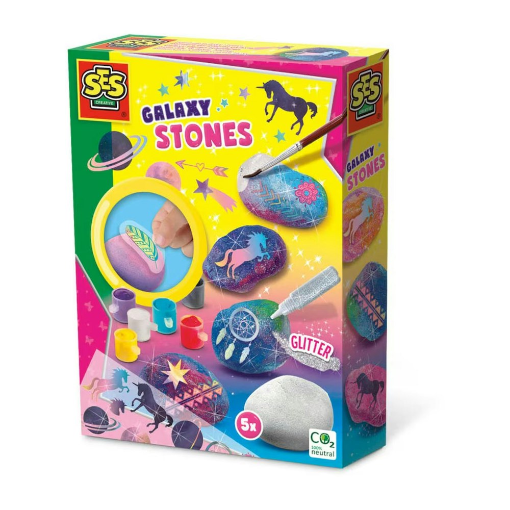 SES Creative Painting Galaxy Stones