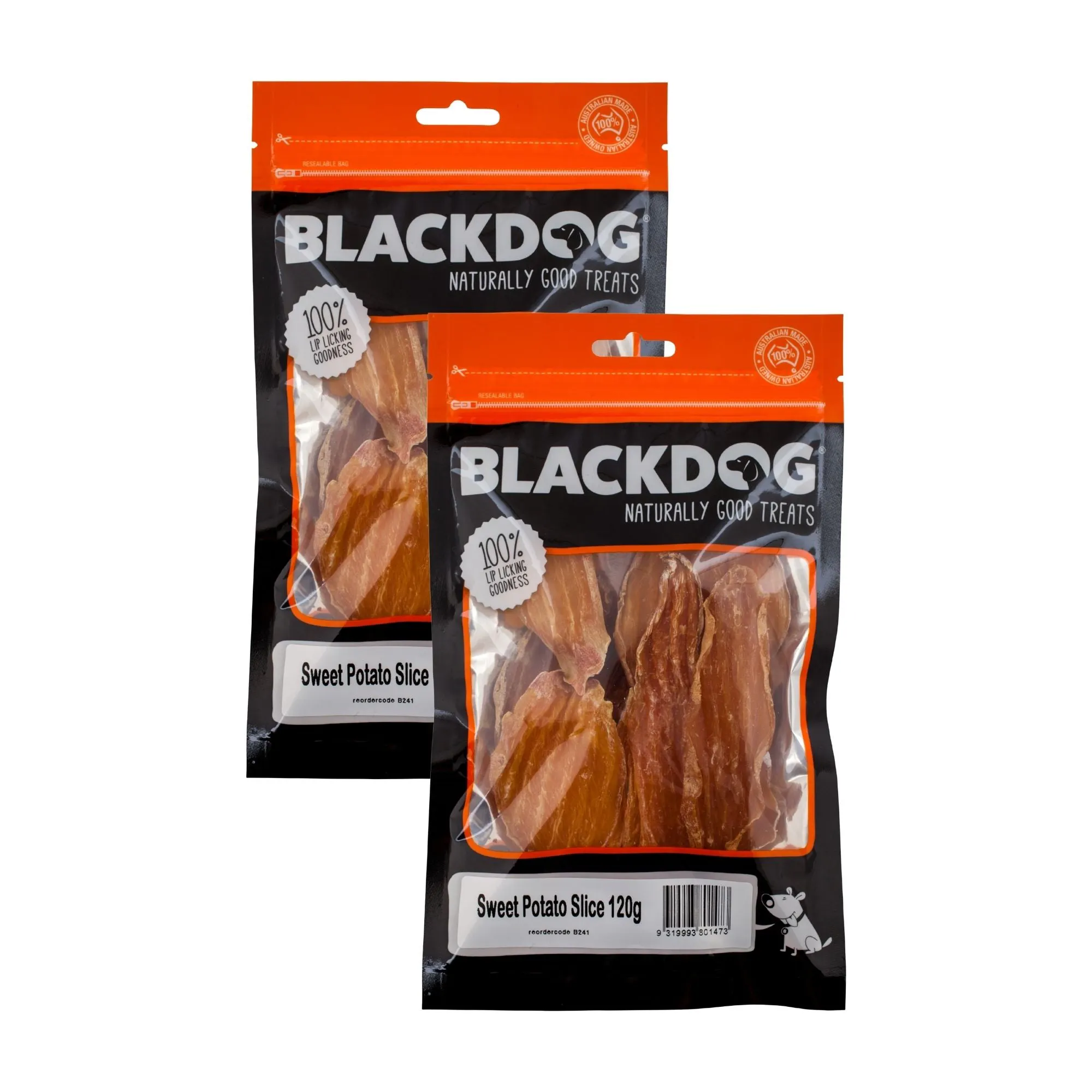 Blackdog Sweet Potato Slice 120g x 2pk Blackdog Sweet Potato Slice 120g x 2pk