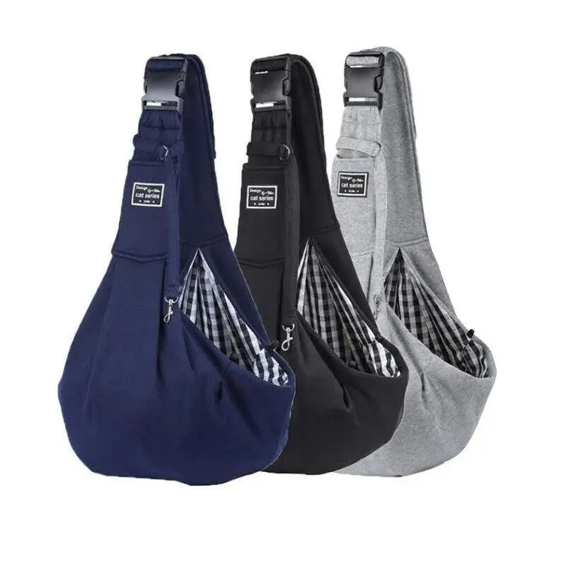 Portable Pet Sling Carrier Shoulder Bag for Small Dogs and Cats Travel Outdoor