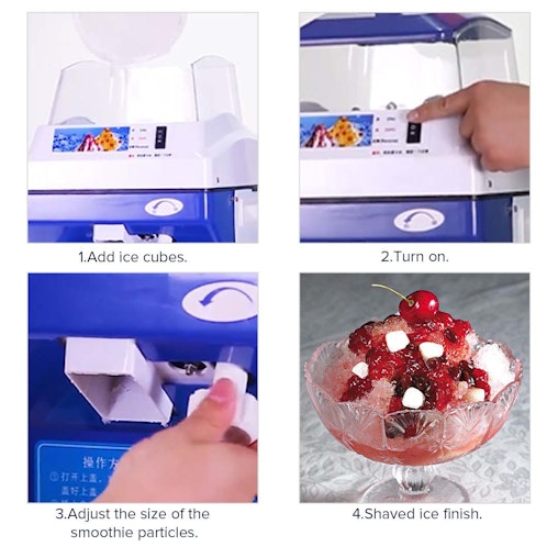 SOGA 2X Ice Shaver Commercial Electric Stainless Steel Ice Crusher Slicer Machine 180KG/h SOGA 2X Ice Shaver Commercial Electric Stainless Steel Ice Crusher Slicer Machine 180KG/h